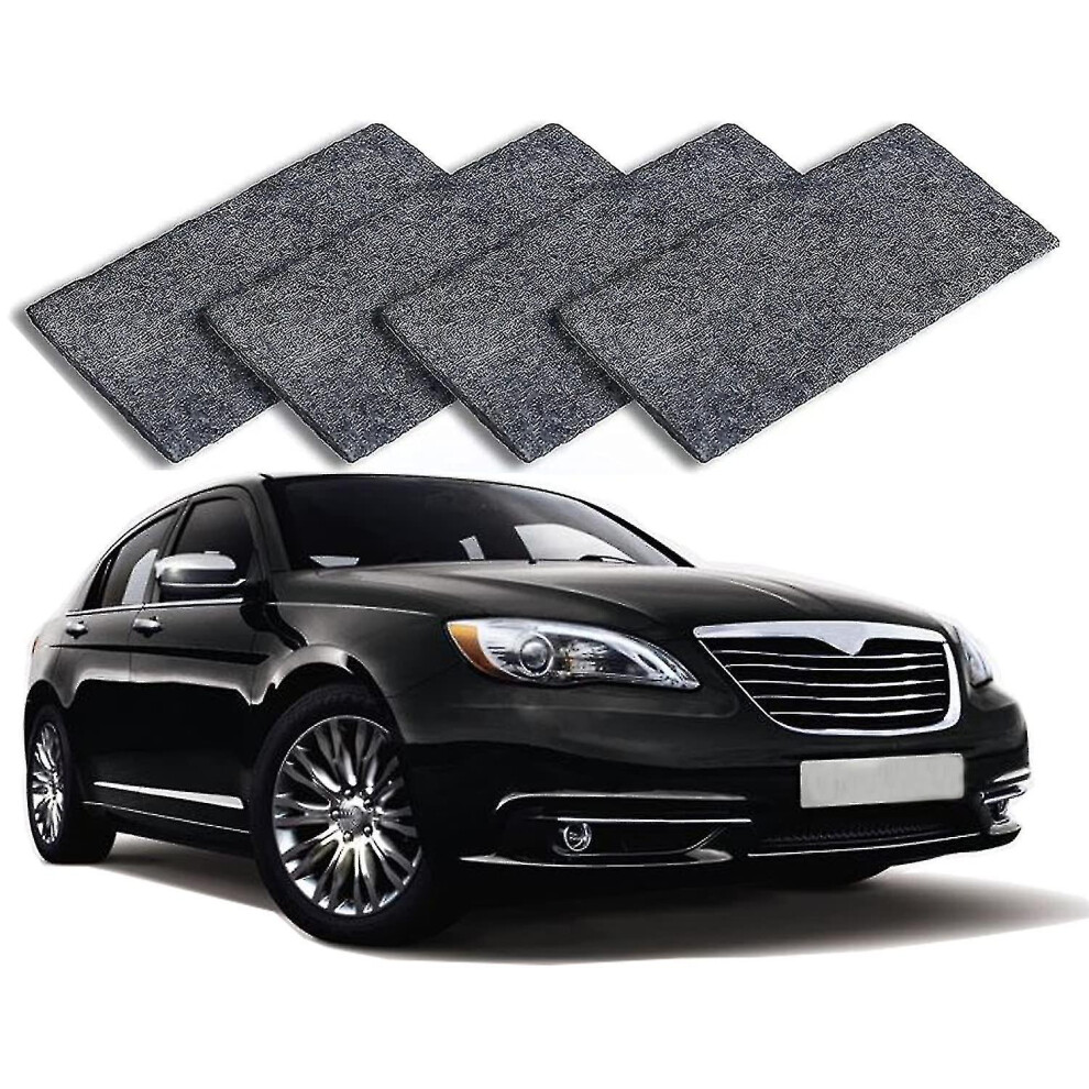 Nano Sparkle Cloth( 4 Pcs), 2022 Nano Sparkle Cloth For Car Scratches, Nano Magic Cloth Easily Repair Paint Scratches Gray 9430790767646