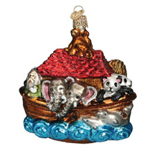 Old World Christmas Spirituelle Geschenke, geblasene Glasornamente für den Weihnachtsbaum, Arche Noah