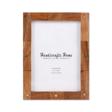 Handicrafts Home Picture Frame Deluxe Photo Frame for Tabletop Desktop Easy to Replace Farmhouse Picture Frames Brown 5x7 Gifts for Mom