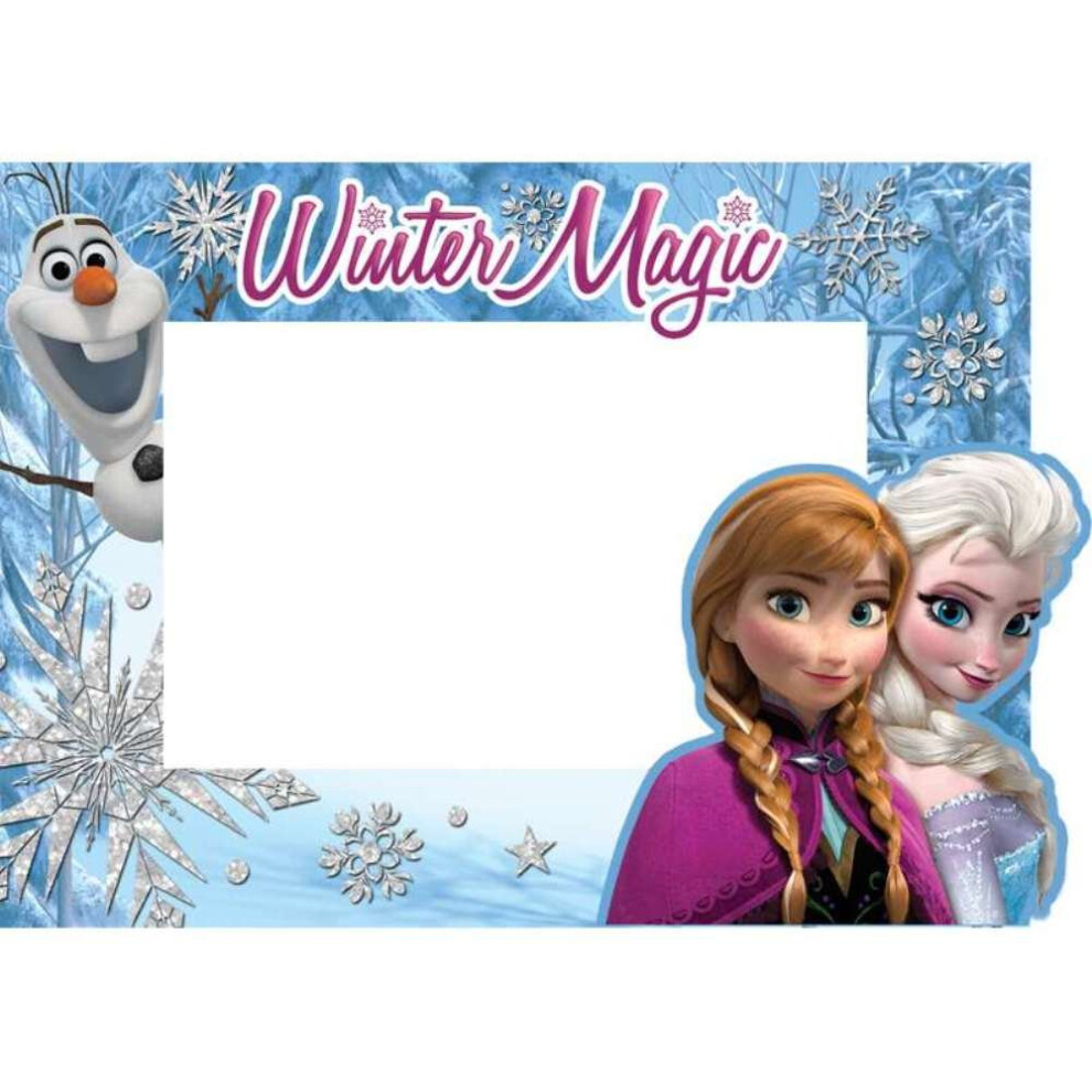 DISNEY FROZEN ELSA, ANNA, AND OLAF WINTER MAgIc PIcTURE FRAME