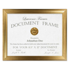 Lawrence Frames 536281 85x11 Sutter Burnished gold Picture Frame