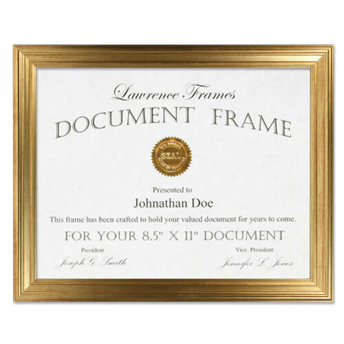 Lawrence Frames 536281 85x11 Sutter Burnished gold Picture Frame
