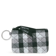 Vera Bradley katoenen damesportemonnee met ritssluiting, Kingbird-ruit, ?n maat
