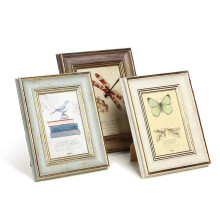 XUANLUO 3 Pack 4x6 Inch Farmhouse Rustic Picture Frame Sets Distressed Farmhouse Plastic Frame with Tempered Glass for Wall Mount or Tabletop Display
