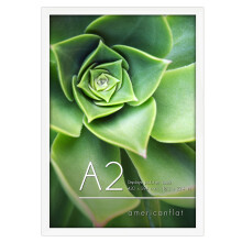 Americanflat A2 Picture Frame in White - composite Wood with Polished Plexiglass - Horizontal and Vertical Formats for Wall - 165 x 234 in
