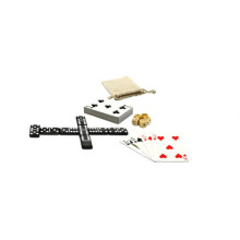 WE Games Dubbele 6 Domino's Combo Set - 12-in-1 Reisspellen voor Gezinnen en Volwassenen - Dobbel- en Poker Spellen