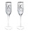 Cypress Home Wedding Day D? Cor Sr. e Sra. 8 oz Flautas de champanhe - 3 x 10 x 3 polegadas 1