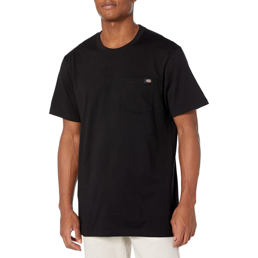 Dickies Mens Short-Sleeve Pocket T-Shirt Black ,5X