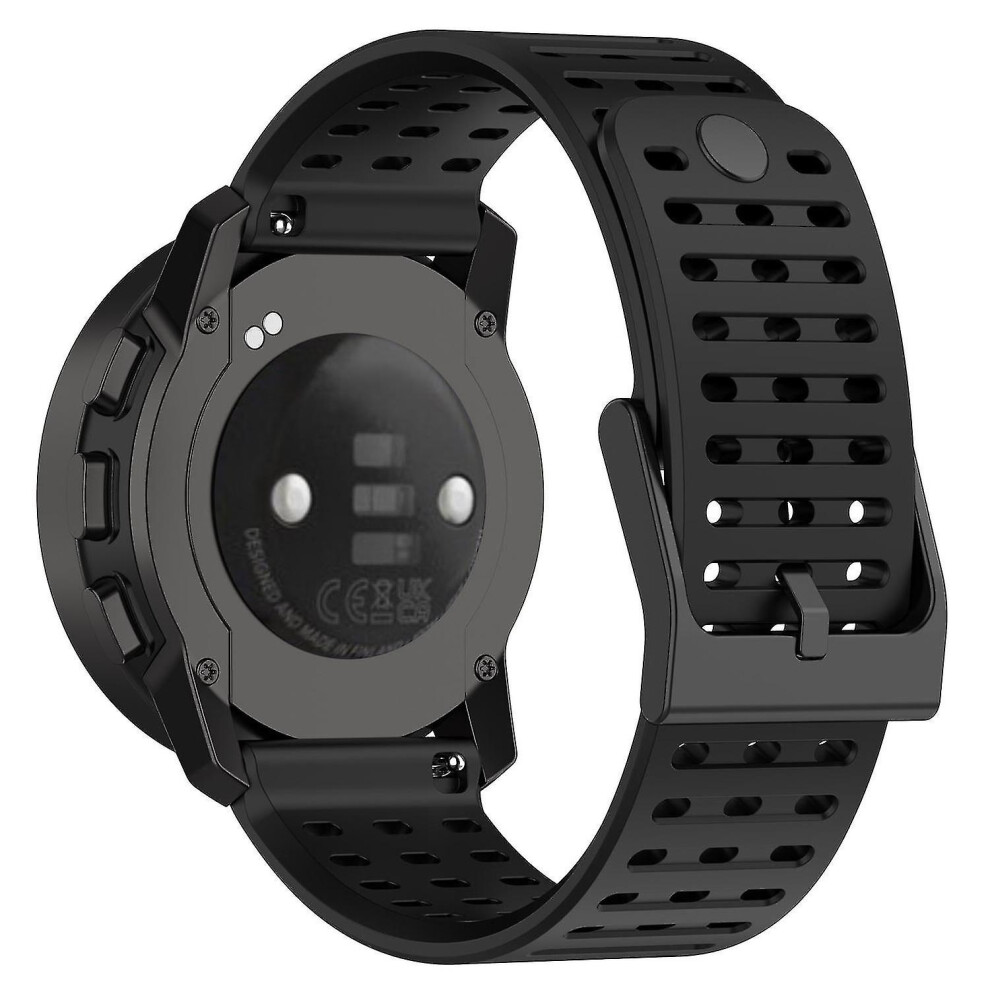 (Black) Sport Strap For Suunto Vertical/9 Peak Pro/9 Peak/5 Peak,22Mm Silicone Watch Bands Black 8238749251595