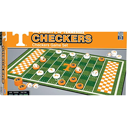 Παιχνίδι Οικογένειας MasterPieces - NCAA Tennessee Checkers - Επίσημο Επιτραπέζιο Παιχνίδι