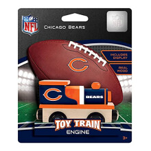 MasterPieces Locomotiva in Legno - NFL Chicago Bears - Giocattolo Ufficiale per Bambini, Nero