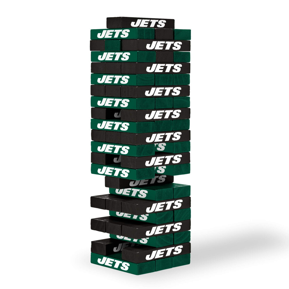 Wild Sports NFL New York Jets Table Top Stackers 3" X 1" X .5", Team Color