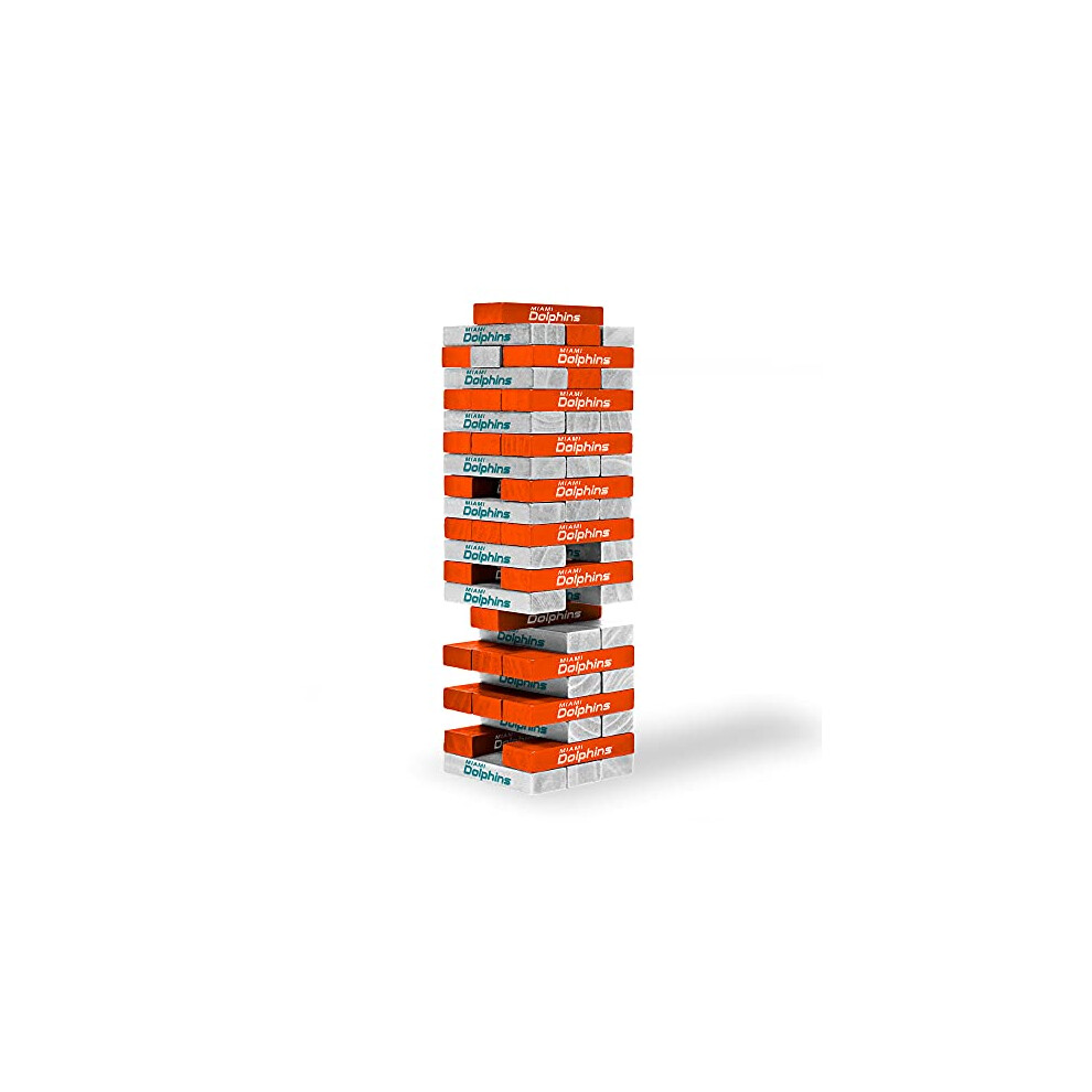 Tables empilables Wild Sports NFL Miami Dolphins 7,6 x 2,5 x 1,3 cm, couleur de l'   quipe