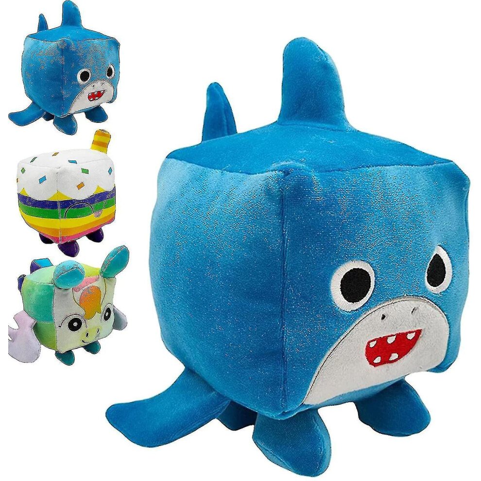 (shark) Pet Simulator X Plushies,pet Simulator X Plush Roblox Huge Cat Code,kawaii Cartoon Soft Stuffed Cat Plush Doll Pillow