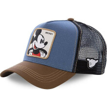 (Blue) Mickey Mouse Baseball Cap Mesh Summer Hat For Men Women