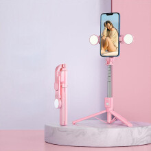 Christmas Decoration New 6 In 1 Bluetooth Selfie Stick Mobile Phone Bluetooth Selfie Stick Extra Long 1.1m Multi-functional Live Stand With Beauty And