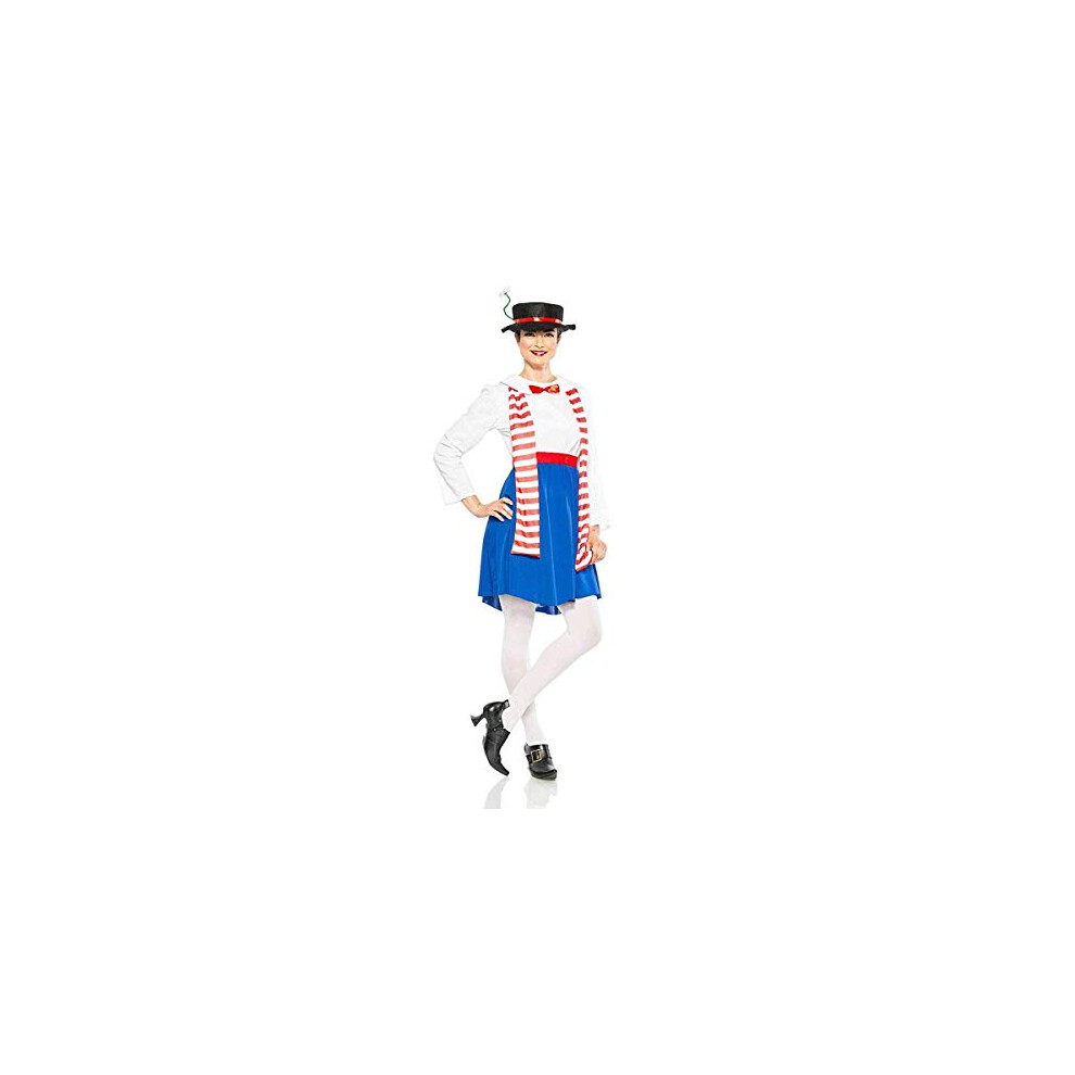 Photos - Fancy Dress Seeing Red Women's English Nanny Poppins Costume (Small)