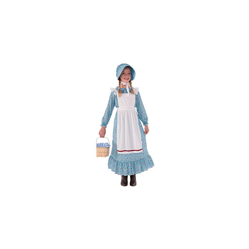 Photos - Fancy Dress Rubies Forum Novelties Girls Pioneer Costume Dress, Blue, Large 