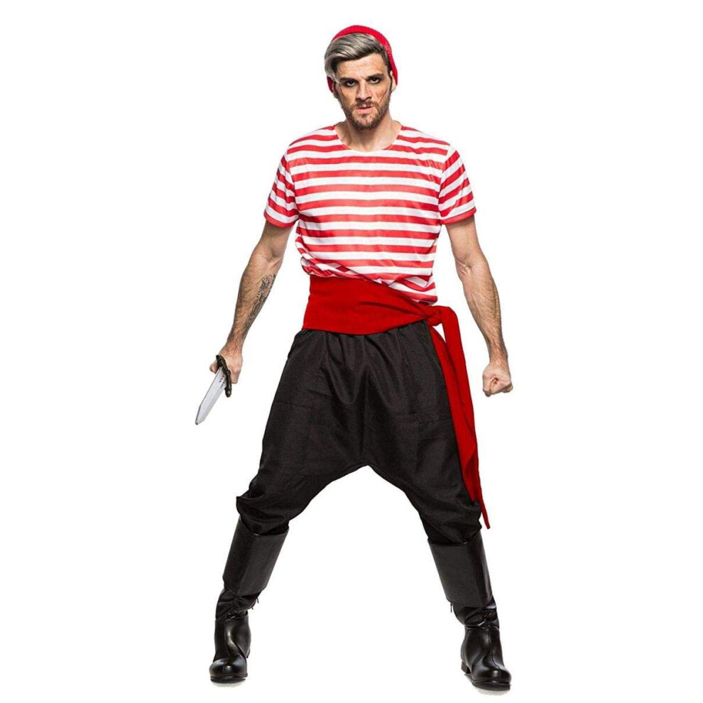 Photos - Fancy Dress Seeing Red Pirate Crew Member Adult Costume - Small