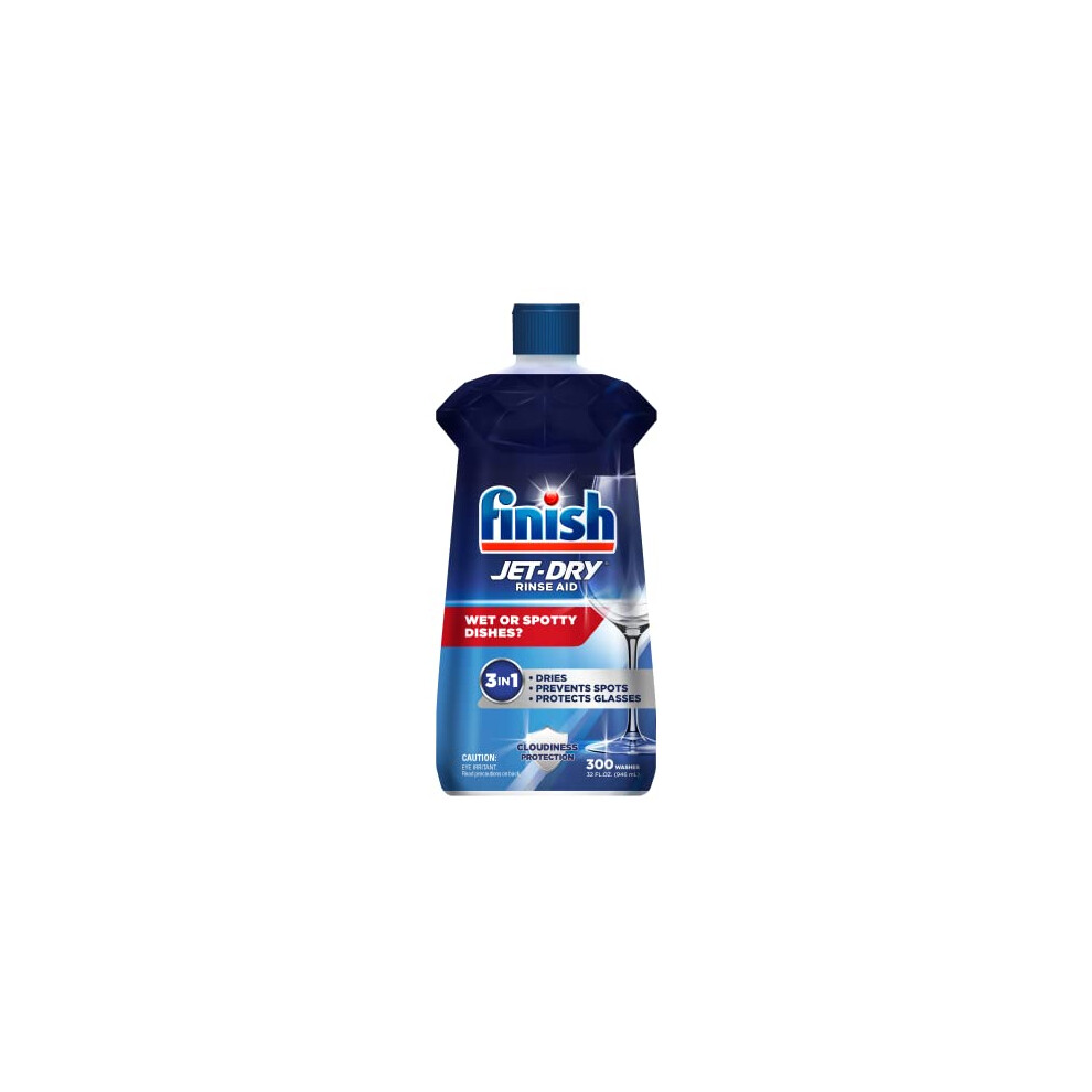 Finish Jet-dry, Rinse Agent, Ounce Blue 32 Fl Oz (Packaging May Vary)