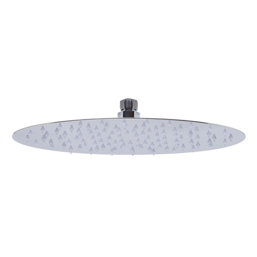 Photos - Shower System Alfi brand RAIN128-PSS 12 Oval Solid Ultra Thin Rain Shower Head Polished Stainless Steel 