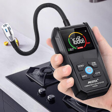 Mestek Cgd02a Combustible Gas Detector High Precision Hand-held Gas Leak Tester Monitor Va Reverse Display Sound And Light Alarm 0-50000ppm No.238385