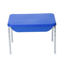 Children's Factory 18"" kleiner sensorischer Tisch-Sandkasten mit Deckel, Wassertisch fόr Kinder, Blau
