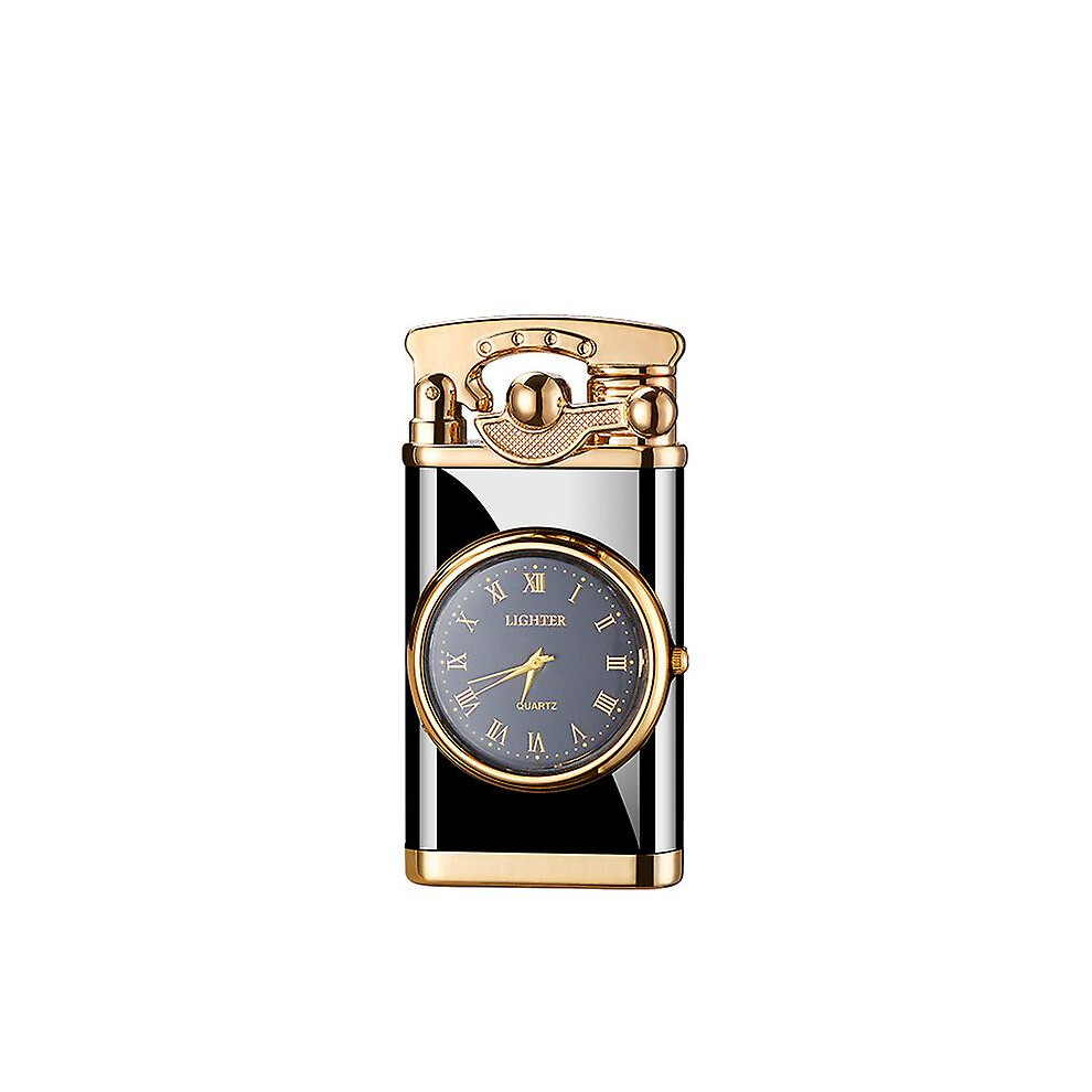 Rocker Arm Watch Metal Unusual Gas Lighters Jet Butane Torch Lighter Windproof Cigarette Cigar Lighter Gadgets For Men