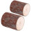 2 Piece Round Indoor Outdoor Garden Stool Rustic Stump 3