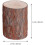 2 Piece Round Indoor Outdoor Garden Stool Rustic Stump 4