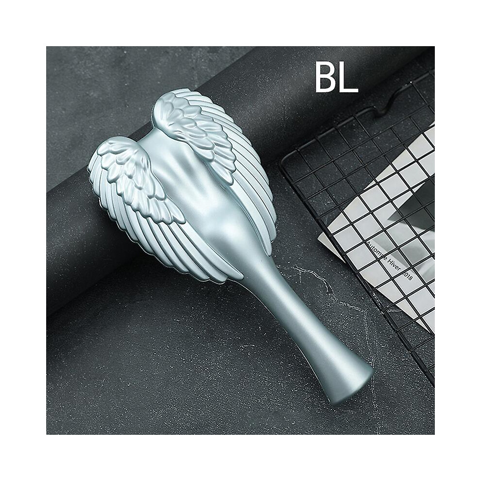 Blue (Blue) 1Pc Mini Detangling Hair Brush Handle Magic Anti-Static Tangle Angel Hairbrush