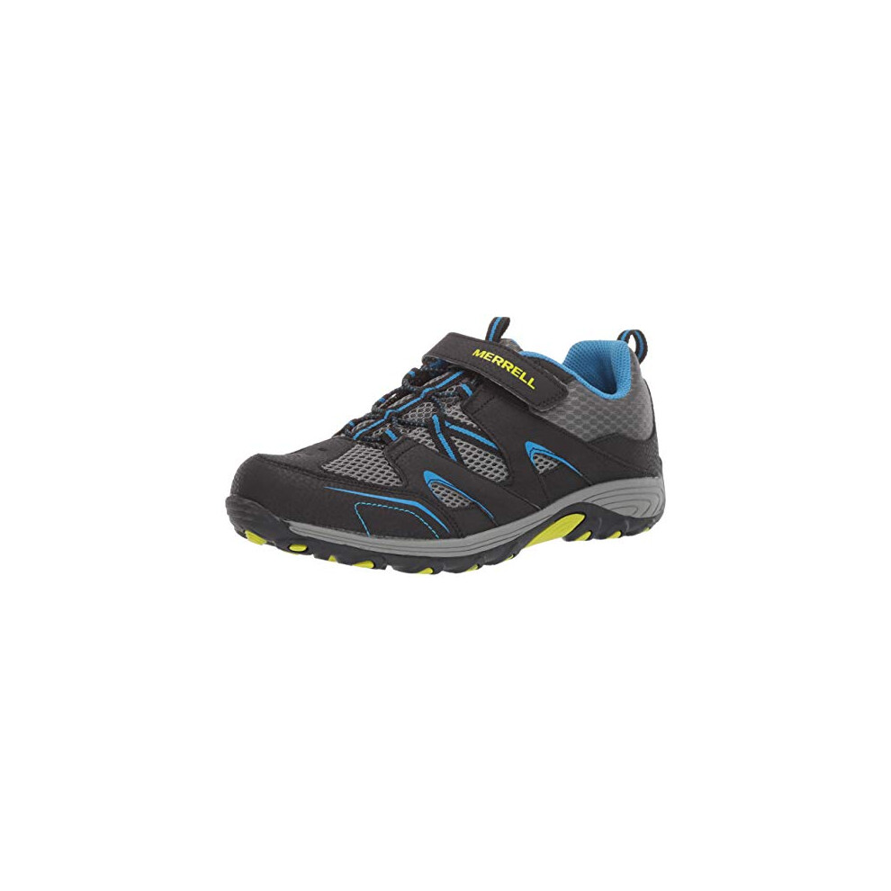 Merrell Boys Trail chaser Hiking Sneaker, BlackBlue, 4 Big Kid