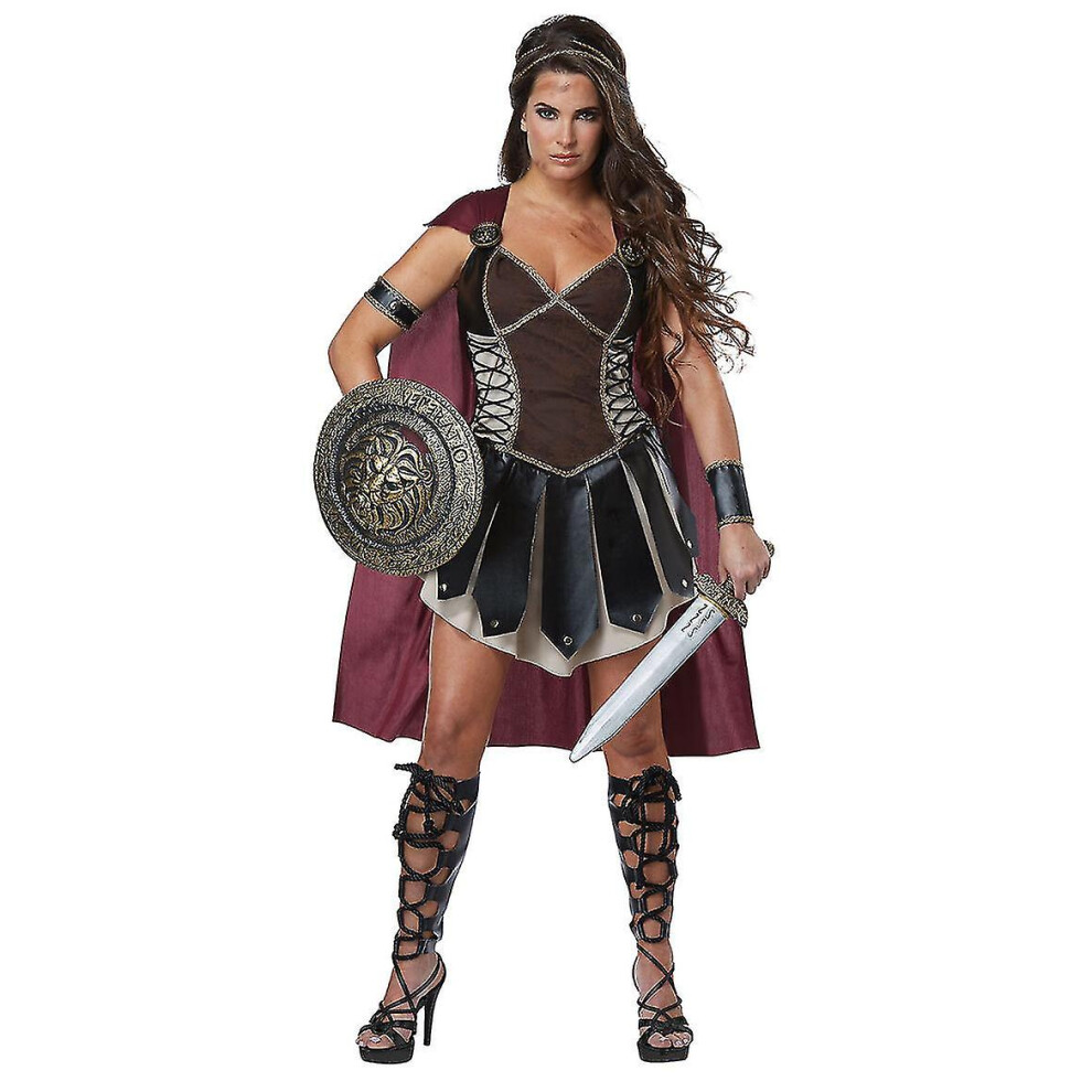 Halloween Xena Gladiator Cosplay Costume Female Spartan 300 Warrior Outfit Dress Roman Soldier Fancy Dress on OnBuy