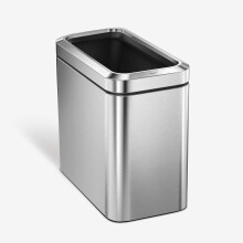 simplehuman Lixeira Pequena 25 Litros / 6.6 Galões, Aço Inoxidável, Uso Comercial