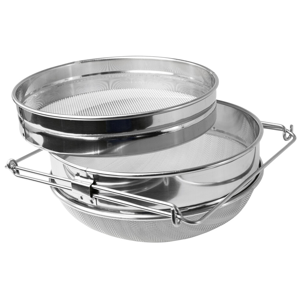 VIVO Stainless Steel Honey Strainer Double Sieve, Bee Keeping Equipment Filter BEE-V101H