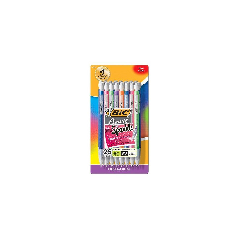 Bic Xtra Sparkle Shimmer .7 mm Mechanical Pencils (26 Count)