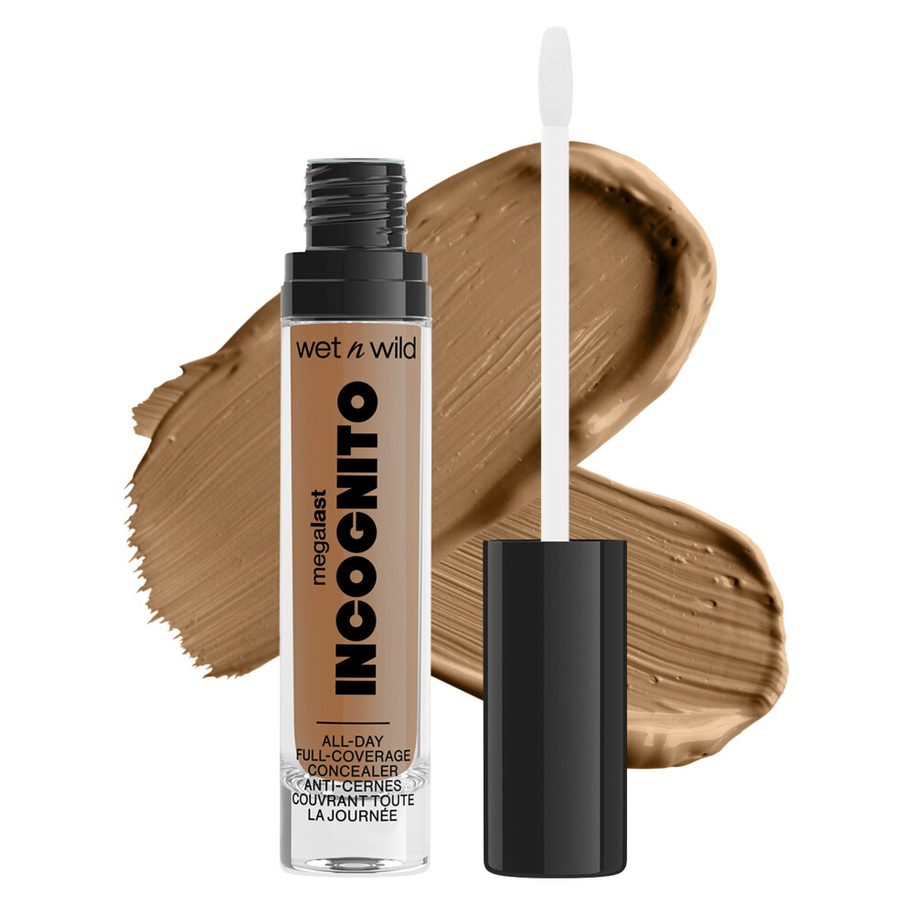 concealer By Wet n Wild Mega Last Incognito All-Day Full coverage Liquid Matte concealer, Tan Deep,1114053