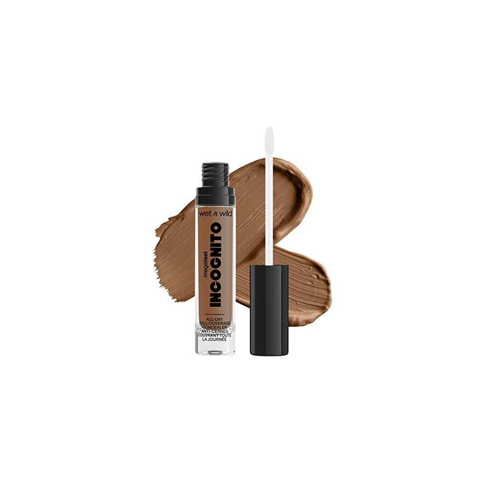 Wet n Wild Mega Last Incognito All-Day Full coverage Liquid Matte concealer Deep,1114054