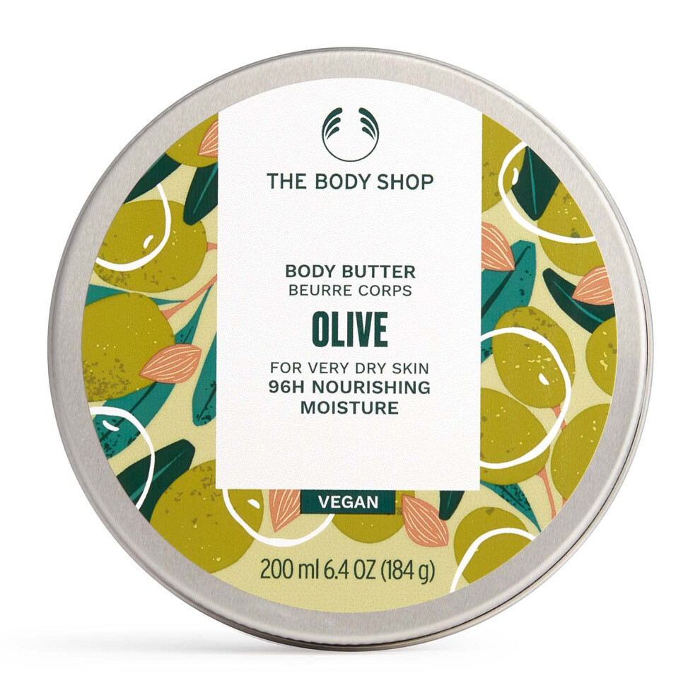 The Body Shop Olive Body Butter - Nourishing & Moisturizing Skincare for Very Dry Skin - Vegan - 675 oz