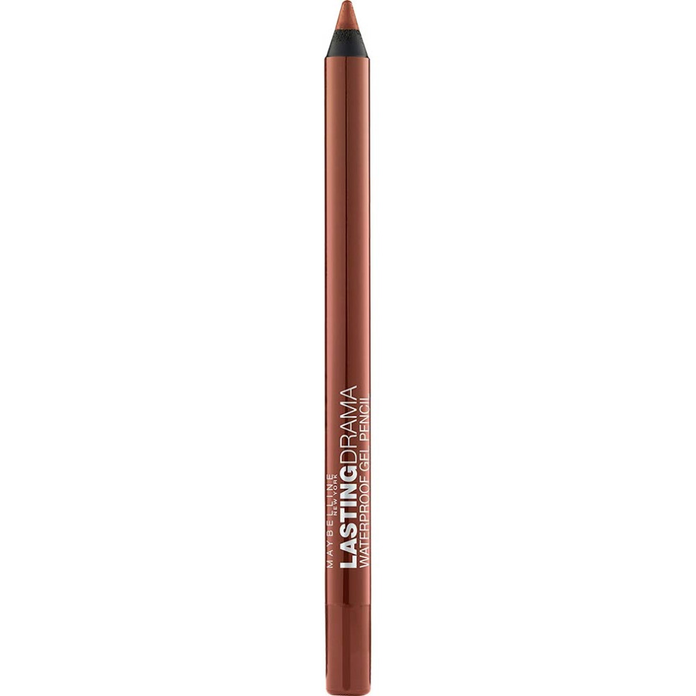 Maybelline New York Eyestudio Lasting Drama Waterproof gel Pencil, Striking copper, 0037 Ounce