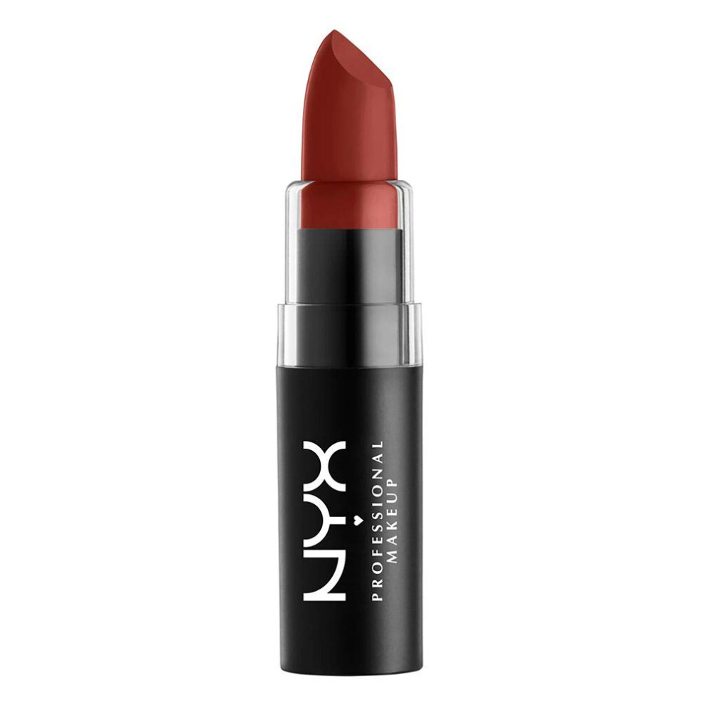 NYX PROFESSIONAL MAKEUP Matte Lipstick - crazed (Brick Red)