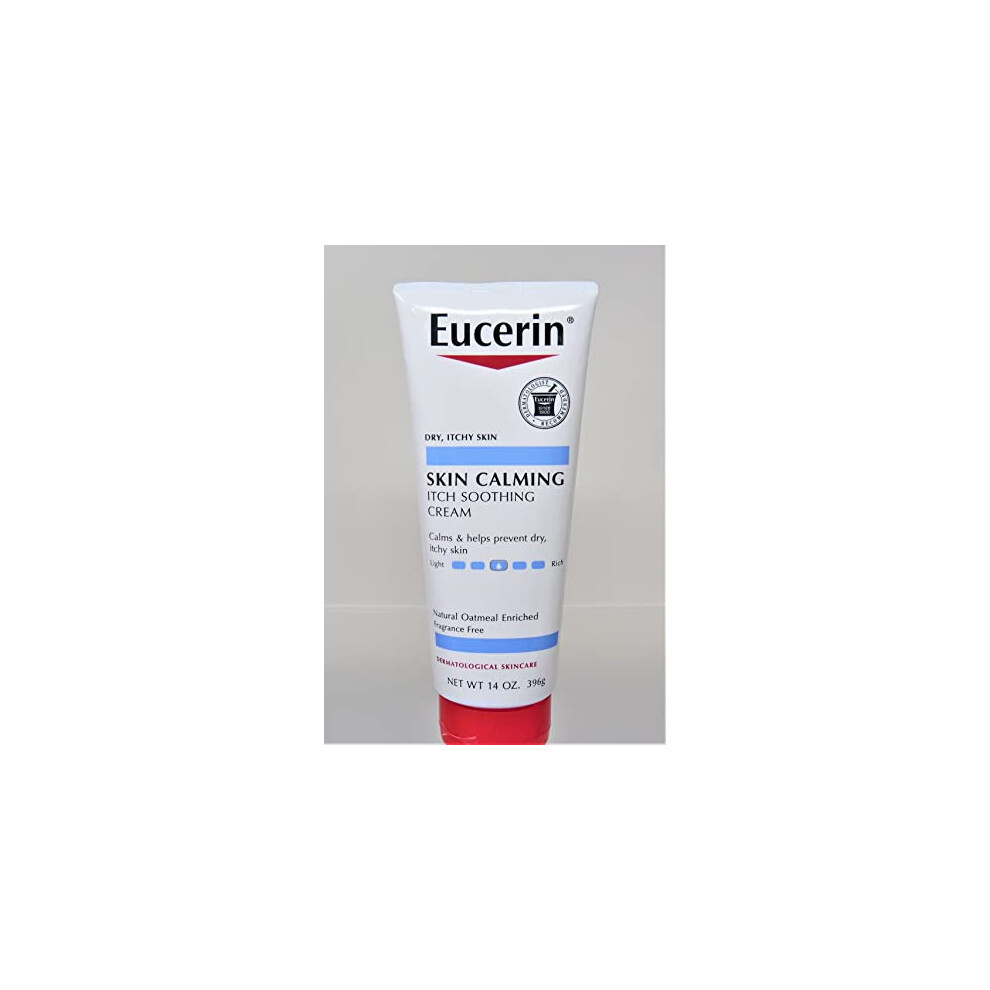 Eucerin Skin Calming Natural Oatmeal Enriched Creme 14 oz (Pack of 2)