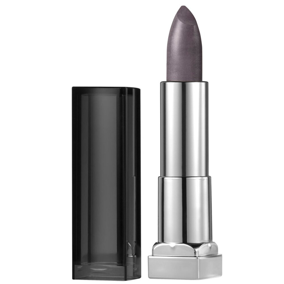 Maybelline New York color Sensational Silver Lipstick Metallic Lipstick, Smoked Silver, 015 oz