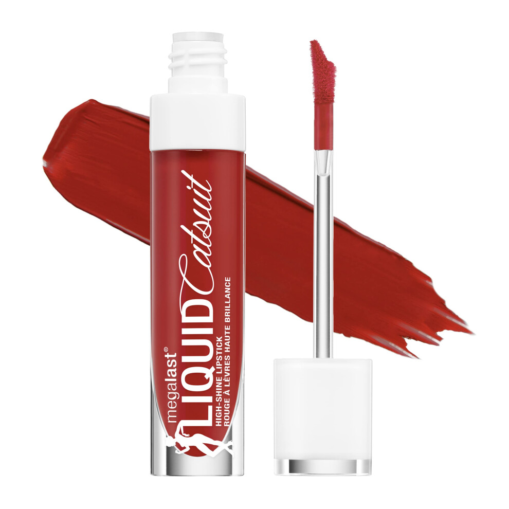 wet n wild Mega Last Catsuit High-Shine Liquid Lipstick Red Bad Girl's Club