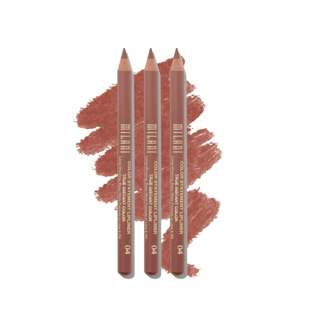 Milani Color Statement Lipliner - All Natural (0.04 Ounce) - 3 Pack of Cruelty Free Lip Liners to Define, Shape and Fill Lips