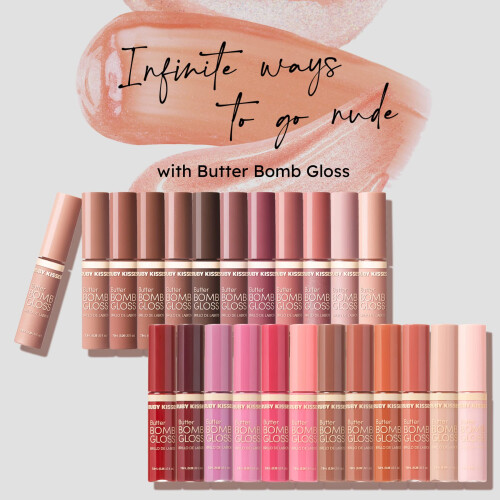 Ruby Kisses Lip Gloss Butter Bomb Μη κολλώδης Γυαλιστερή Χείλη με Βιταμίνη Ε - 7.8mL 1
