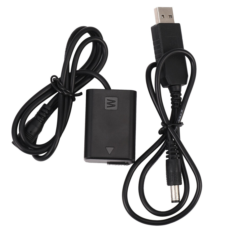 Np-Fw50 Dummy Battery W/Dc Power Bank (5V 2A) Usb Adapter For A7r, A7, A7s, A7s Ii, A5000, A5100, A 9152243021302