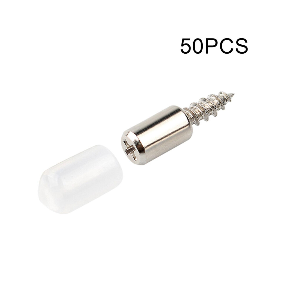 (Transparent, 50Pcs) 20Pcs Shelf Bracket Screws Pegs With Non-Slips Sleeve For Furniture Bookcase Cabinet Closet Shelf Support 8238749272965