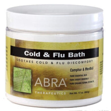 Abra Therapeutics, Erkältungs- und Grippebad, Kampfer & Menthol, 17 oz (482 g)
