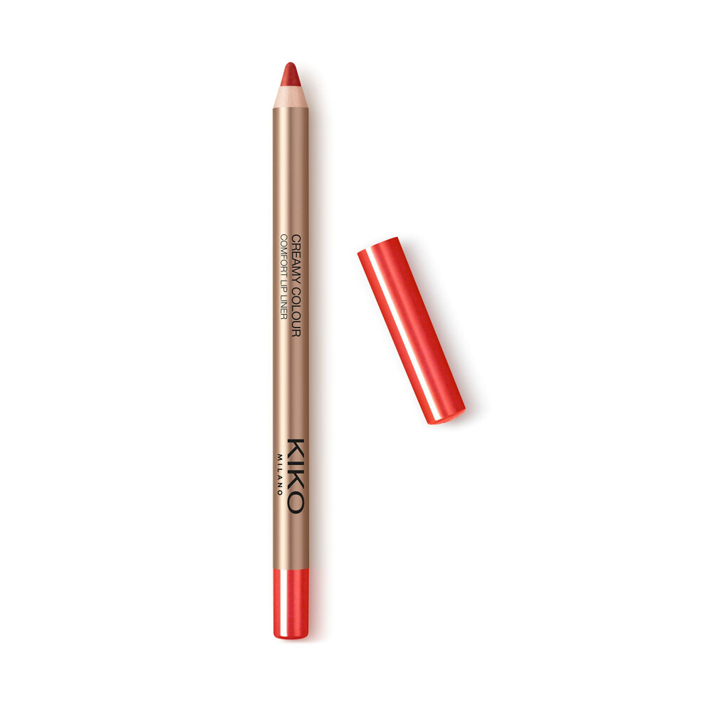 KIKO Milano Creamy Colour Comfort Lip Liner - Shade 14 Litchi | Long-Lasting Pencil | Rich Colour | Precise Contour | Waterproof | Smudge-Proof - Image 4